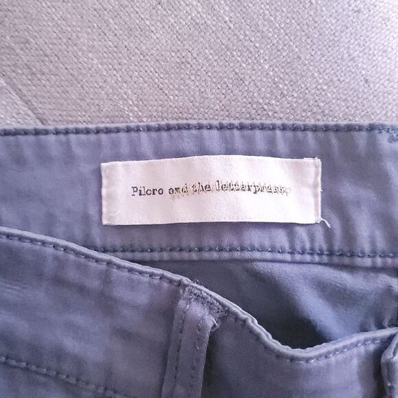 Anthropologie Pilcro Letterpress Serif Fit Gray Jeans Skinny Pant Zipper Wmns 29 - Picture 5 of 13